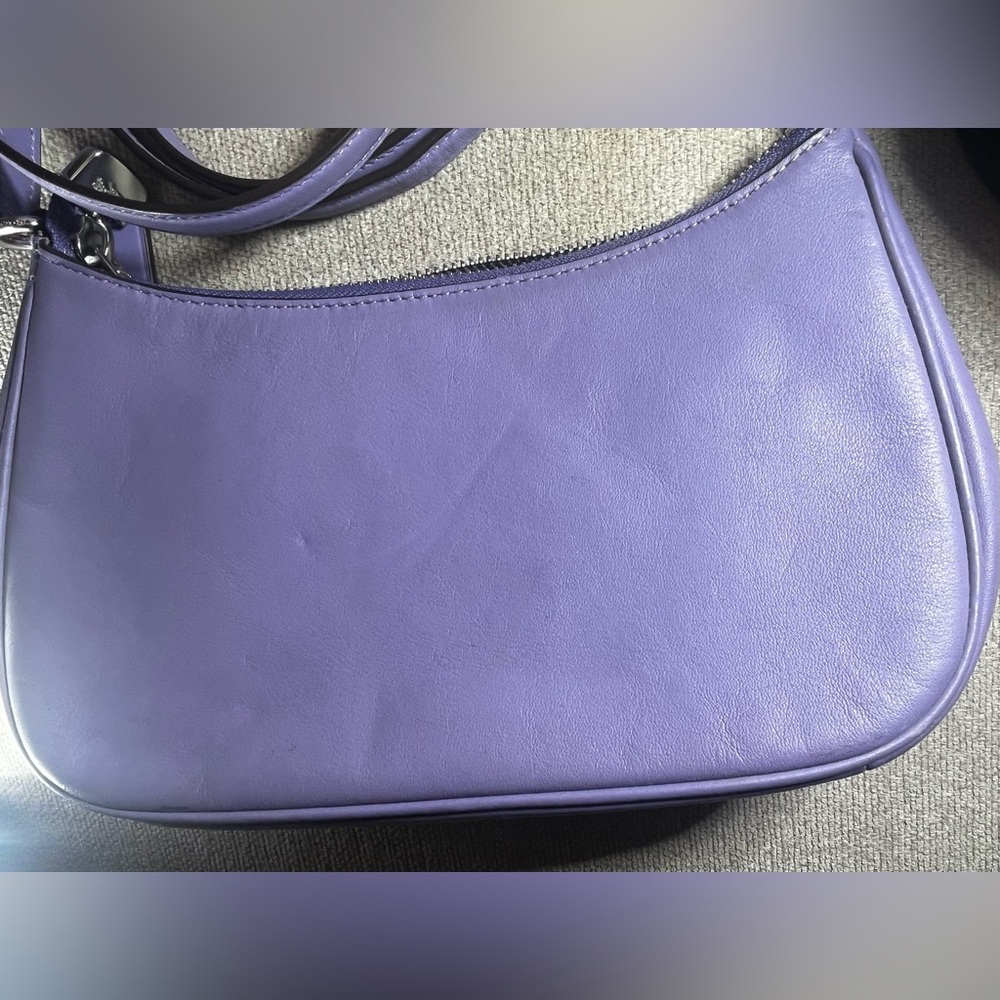 Coach Teri Shoulder Bag Light Violet Leather Crossbody - Picture 7 of 10